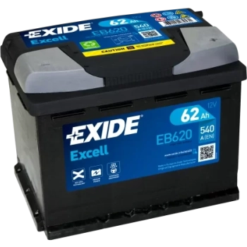 Ogłoszenie - Akumulator 62Ah 540A Exide Excell EB620 EN PRAWY PLUS DARMOWY DOWÓZ - 315,00 zł