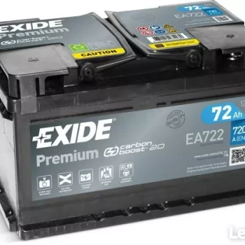 Ogłoszenie - Akumulator 72Ah 720A Exide Premium / DARMOWY DOWÓZ! - Tychy - 379,00 zł