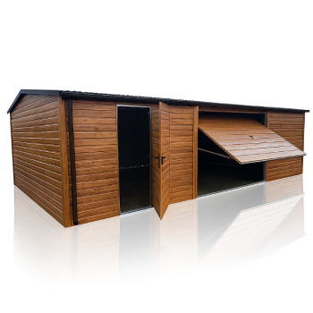 Ogłoszenie - Garaż Blaszany 8x5m Dach Dwuspadowy Złoty Dąb PREMIUM Montaż Gratis - 14 900,00 zł