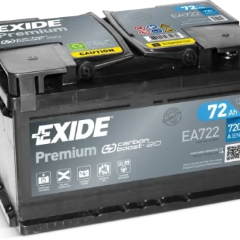 Ogłoszenie - Akumulator 72Ah 720A Exide Premium EA722 PRAWY PLUS DARMOWY DOWÓZ - 379,00 zł