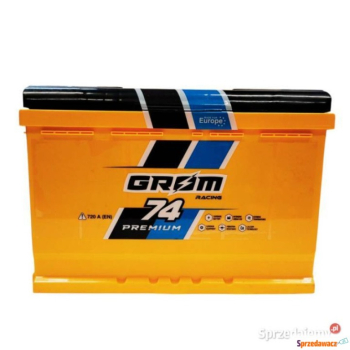 Ogłoszenie - Akumulator 74Ah 720A Grom Racing prawy plus darmowy dowóz i wymiana - Radom - 440,00 zł