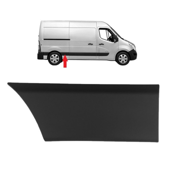 Ogłoszenie - Plastik Prawa Listwa boczna błotnika Pasażera tył Renault Master 3 Opel Movano B Nissan NV400 2010-2023 768F30006R - 89,00 zł