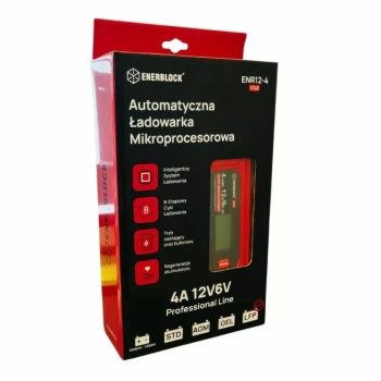 Ogłoszenie - Automatyczna ładowarka mikroprocesorowa Enerblock 6/12V 4A - Tychy - 169,00 zł