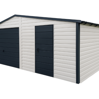 Ogłoszenie - Garaż Blaszany Blaszak 6x5 dwuspadowy Biały + Ciemny Grafit PREMIUM - 10 050,00 zł