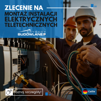 Ogłoszenie - Instalacje elektryczne i teletechniczne - Niemcy, Cellie