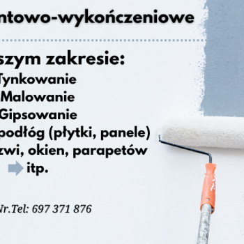 Ogłoszenie - Usługi remontowo-wykończeniowe - Wielkopolskie - 50,00 zł