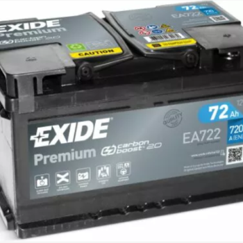 Ogłoszenie - Akumulator 72Ah 720A EA722 Exide Premium-DARMOWY DOWÓZ - Płock - 369,00 zł
