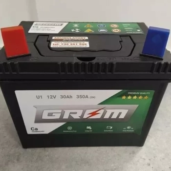 Ogłoszenie - Akumulator 29Ah 350A Grom U1 12V L+ - Tychy - 180,00 zł
