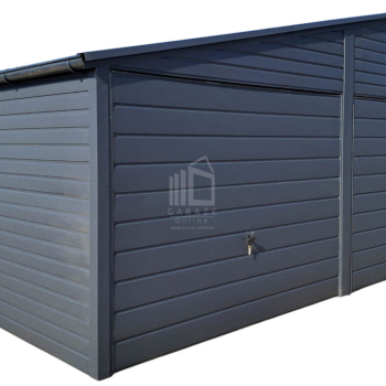 Ogłoszenie - Garaż blaszany 9x6m - 3x Brama uchylna - okno - antracyt - rynny - dach dwuspadowy ID972 - 20 990,00 zł