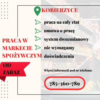 Ogłoszenie - Praca w markecie, Dino Polska S.A., Kobierzyce