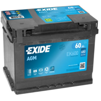 Ogłoszenie - Akumulator 60Ah 680A Exide Agm Start&Stop   - Darmowy Dowóz i Wymiana - Kalisz - 515,00 zł