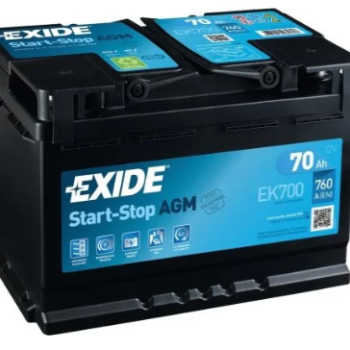 Ogłoszenie - Akumulator 70Ah 760A Exide Agm Start&Stop P+  - Darmowy Dowóz i Wymiana - Kalisz - 598,00 zł