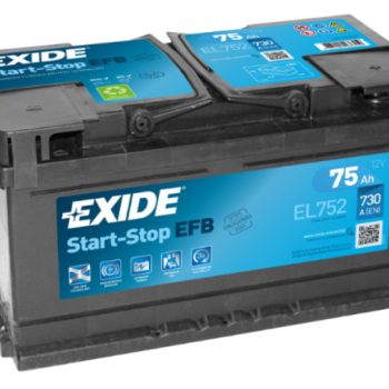 Ogłoszenie - Akumulator 75Ah 730A Exide Start Stop Efb EL752 P+  - Darmowy Dowóz i Wymiana - Kalisz - 545,00 zł