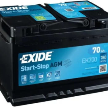 Ogłoszenie - Akumulator 70Ah 760A Exide Agm Start&Stop P+  - Darmowy Dowóz i Wymiana - Ostrów Wielkopolski - 598,00 zł