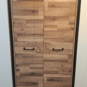 Ogłoszenie - Szafa HUD 2D HUDS821-C791 – 200 cm, dąb artisan/czarny mat - Bielsko-Biała - 1 000,00 zł