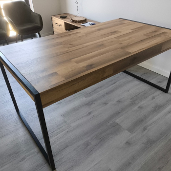 Ogłoszenie - Stół jadalniany HUD 2S HUDT403-D76 – 165×90 cm, dąb artisan/czarny mat - Bielsko-Biała - 630,00 zł