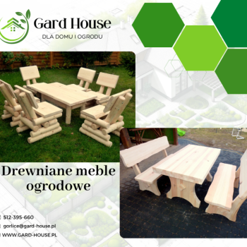 Ogłoszenie - Drewniane meble ogrodowe z bali