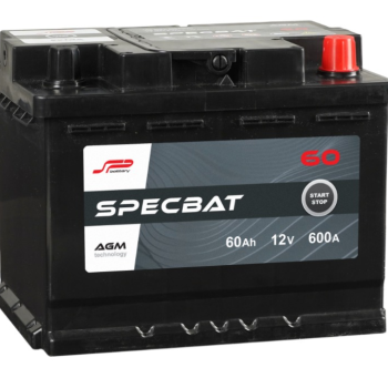Ogłoszenie - Akumulator 60Ah 600A 12V SPECBAT AGM START&STOP-Darmowa Dostawa - Płock - 459,00 zł