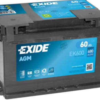 Ogłoszenie - Akumulator 60Ah 680A 12V EXIDE AGM EK600-DARMOWA DOSTAWA - Płock - 550,00 zł