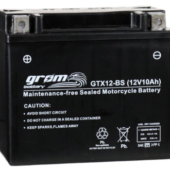 Ogłoszenie - Akumulator motocyklowy 10Ah 180A 12V GROM GTX12-BS YTX12-BS DARMOWY DOWÓZ - Płock - 175,00 zł