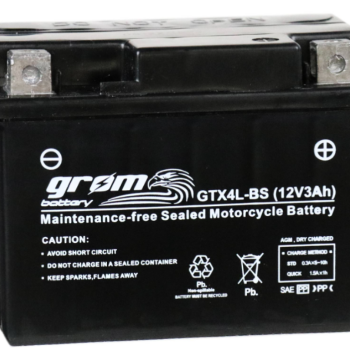 Ogłoszenie - Akumulator motocyklowy 3Ah GROM GTX4L-BS YTX4L-BS 12V 60A P+ DARMOWY DOWÓZ