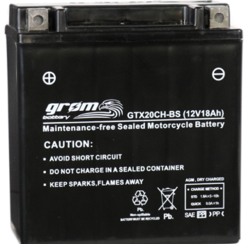 Ogłoszenie - Akumulator motocyklowy 18Ah GROM GTX20CH-BS YTX20CH-BS 12V 270A DARMOWY DOWÓZ - Płock - 240,00 zł