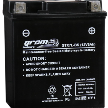 Ogłoszenie - Akumulator motocyklowy 6Ah GROM GTX7L-BS YTX7L-BS 12V 120A - Płock - 130,00 zł