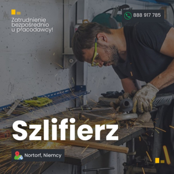 Ogłoszenie - Szlifierz – Niemcy