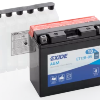 Ogłoszenie - Akumulator motocyklowy 10Ah 160A 12V EXIDE ET12B-BS YT12B-BS DARMOWA DOSTAWA - Płock - 180,00 zł
