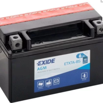 Ogłoszenie - Akumulator motocyklowy 6Ah EXIDE ETX7A-BS YTX7A-BS 12V 90A DARMOWY DOWÓZ