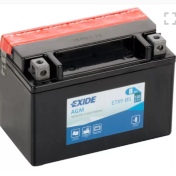 Ogłoszenie - Akumulator motocyklowy 8Ah EXIDE ETX9-BS YTX9-BS 12V 120A EN DARMOWY DOWÓZ - Płock - 129,00 zł