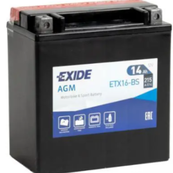 Ogłoszenie - Akumulator motocyklowy 14Ah 215A 12V EXIDE ETX16-BS YTX16-BS DARMOWY DOWÓZ - Płock - 240,00 zł