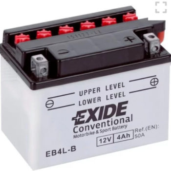 Ogłoszenie - Akumulator motocyklowy 4Ah 50A EN P+ 12V EXIDE EB4L-B YB4L-B DARMOWY DOWÓZ - Płock - 65,00 zł