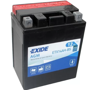 Ogłoszenie - Akumulator motocyklowy 12Ah 210A EN EXIDE ETX14AH-BS YTX14AH-BS DARMOWY DOWÓZ - Płock - 245,00 zł