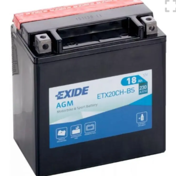 Ogłoszenie - Akumulator motocyklowy 18Ah 230A EN 12V EXIDE ETX20CH-BS - Płock - 255,00 zł