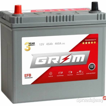 Ogłoszenie - Akumulator 45Ah/460A  Grom Efb Start&stop Japan - 400,00 zł