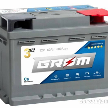 Ogłoszenie - Akumulator Grom Premium 60Ah 600A