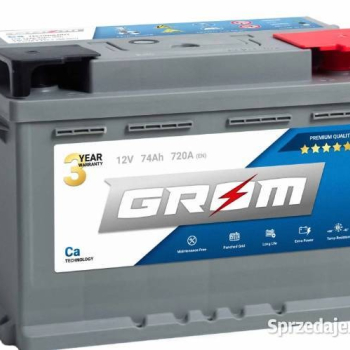 Ogłoszenie - Akumulator Grom Premium 74Ah 720A