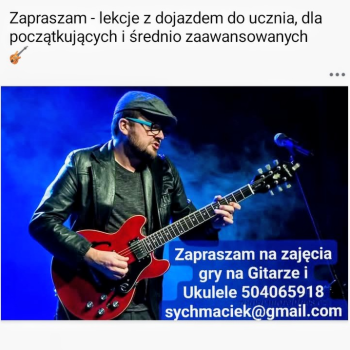 Ogłoszenie - Nauka gry na gitarze i ukulele - Wawer - 150,00 zł