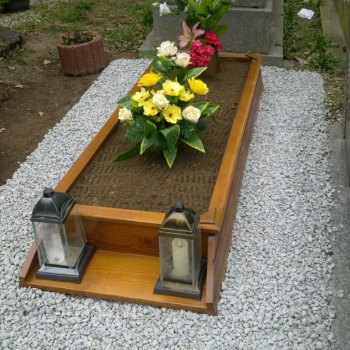 Ogłoszenie - Nagrobek drewniany, Cmentarz, Wrocław, tel. 504-746-203, pomnik tymczasowy, cena, montaż,