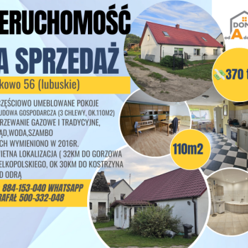 Ogłoszenie - 🏡 Na sprzedaż! Działka 31 arów 🌳 z domem i budynkami gospodarczymi