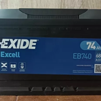 Ogłoszenie - Akumulator 74Ah 680A EXIDE Excell prawy plus - Jastrzębie-Zdrój - 390,00 zł