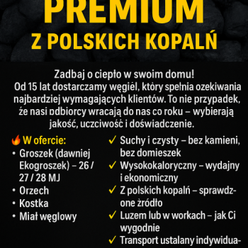 Ogłoszenie - Ekogroszek KWK Piast Wesoła Wegiel Orzech-PROMOCJA-Ekomiał-Dostawa. - Rybnik - 1 150,00 zł