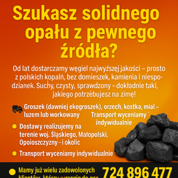 Ogłoszenie - Węgiel Orzech -PROMOCJA!!!Ekogroszek Ekomiał Cała Polska - Bielsko-Biała - 960,00 zł