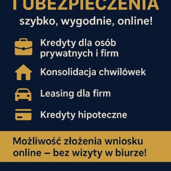 Ogłoszenie - Szukasz finansowania sprawdź