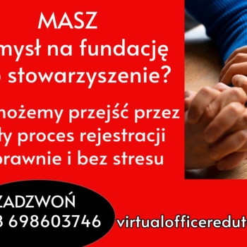 Ogłoszenie - Pomoc w zakładaniu fundacji i stowarzyszeń