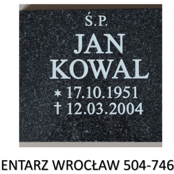 Ogłoszenie - Montaż tablicy ma grób, poduszki nagrobnej, tel. 504-746-203, cennik, Cmentarz Wrocław - Wrocław
