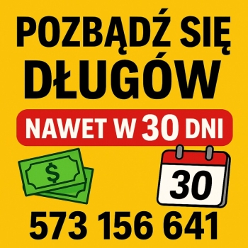Ogłoszenie - Oddłużanie