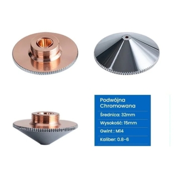 Ogłoszenie - Dysza podwójna chromowana Raytools Typ A 1.2 mm, Weni Solution