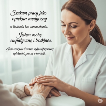 Ogłoszenie - Opieka nad seniorami - Radom - 35,00 zł